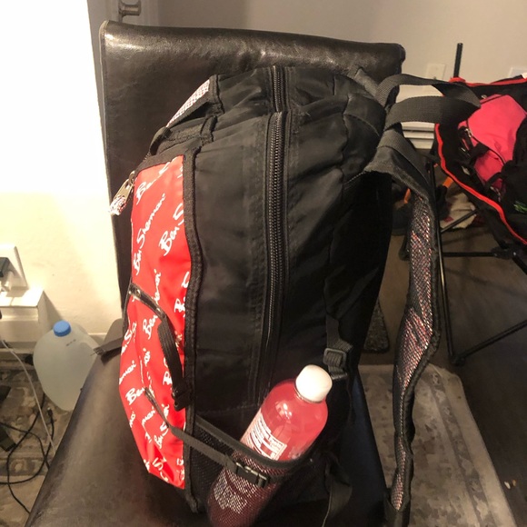 Ben Shermen Men’s Red Black Large Backpack Size 20”x12”x10” - Picture 3 of 16